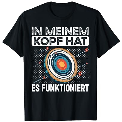 Bogenschütze Geschenke Bogenschiessen Bogensport T-Shirt für Damen, Herren, Männer und Frauen mit Kurzarm, Schwarz, S