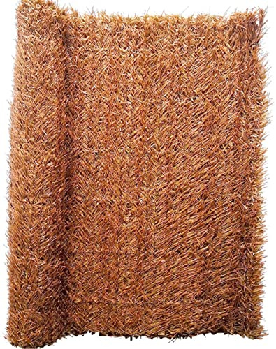 BONERVA Título Seto Artificial Decorativo con 36 Varillas por Metro para Patios, Balcones, Vallas y Jardines 85% Ocultación | Fácil instalación, sin Mantenimiento, Anti UV. (Marrón, 1,5x3 Metros)