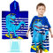 FILOWA Badeponcho Jungen Badetuch Poncho Handtuch mit Kapuze Dinosaurier Kapuzenhandtuch Mikrofaser Weich und Saugfähig Strandtuch Surf Warm Kapuzenponchos für Kinder Teenager 6-14 Jahre,70 * 150 cm