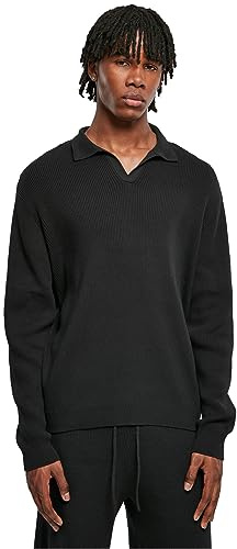 Urban Classics Herren T-Shirt Ribbed Oversized Longsleeve Black XL