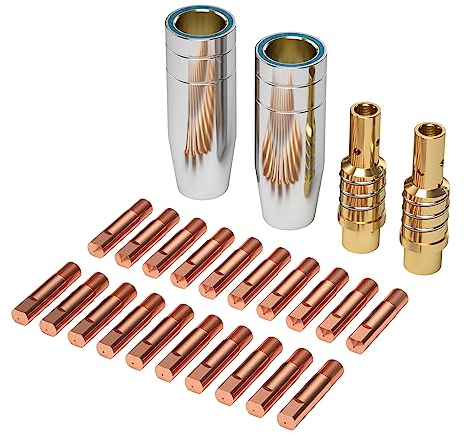 ARCCAPTAIN Mig Pistola di Saldatura Accessorio MB15 15AK Punta Guidafilo M6 0,8mm Kit Ugello Ugelli Puntali di Contatto Supporti MIG Accessori Set