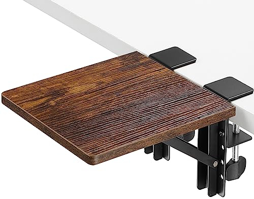 ETHU Ergonomische Armlehnenstütze Handgelenkauflage, faltbare Tastatur-Schublade, Tischhalterung, Armlehne, Ablage, Computer-Ellenbogen-Armstütze