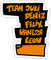 Spreadshirt Die Wilden Kerle Namenssticker Team Sticker, max. 10x10 cm, 10 x 10 cm, Mattweiß