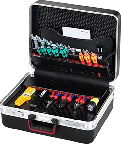 Parat Werkzeugkoffer CLASSIC Deep Space CP-7 (mit Dokumentenfach, Zweiseitge Werkzeugtafel, Soft-Touch Tragegriff, Zahlenschloss, Werkzeugtasche) 588050171