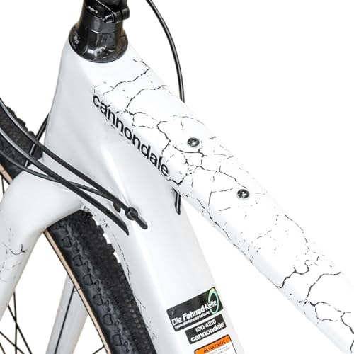 unleazhed Gravelbike Rahmenschutzfolie Fragment Black MATT | Rahmenschutzfolie für Gravel Bikes Made in Germany| Komplett Rahmenschutz-Set