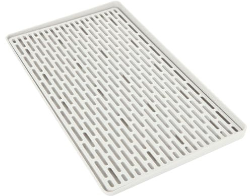 SHUESS 2 Stück Abtropfschale, Abtropfmatte Abtropfgestell mit Auffangschale, Groß Abtropfbrett 38,5 x 22,5cm, Multifunktionales Drain Board Geschirr, Tassen, Obst, Tee und Baduntensilien (Kunststoff)