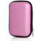 budiniao Étui de Transport pour écouteurs avec Fermeture éclair boîte de Rangement sans Fil câble de données Organisateur de Fil Pochette de Protection Polyvalente pour Le Voyage, Rose