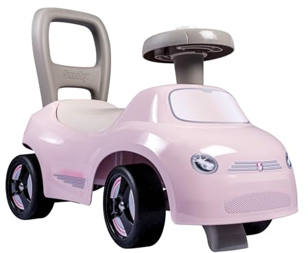 Smoby Lauflernhilfe, Rosa, ab 10 Monaten, weiche Linien, modernes Aussehen und integriertes Hupe im Lenkrad (7600720542)