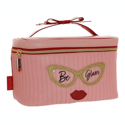 Camomilla Milano Beauty Case Donna, Borsa Trucco, Collezione Be Chic, Misura L, Colore Rosa