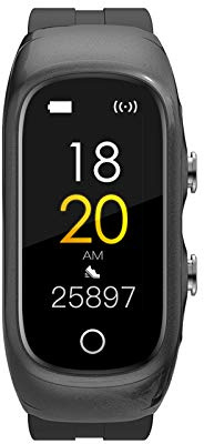 N8 Smart Armband, 0,96 Zoll TFT Bluetooth Smart Band TWS Ohrhörer Fitness Traker mit Schlafmonitor, Aktivitätstracker mit Schritt- und Kalorienzähler