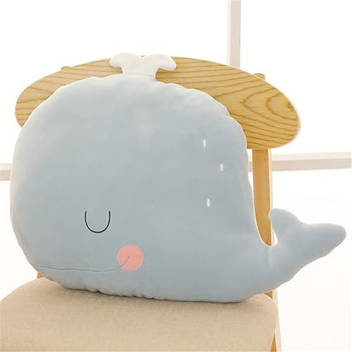 champracer Niedliches Tier Plüschtier Deko-Kissen, weiches Cartoon Plüsch-Kinder-Kissen, Deko-Kissen für Kinder und Erwachsene (Keine Steppdecke,Wale)