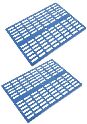 HYTROVE 2stücke Kunststoffmatte Für Kaninchenkäfige Mit Lochdesign Robuste Haustierbodenmatten Verschleißfeste Käfigfußkissen Für Kleintiere Passend Für Hamsterkäfige Und