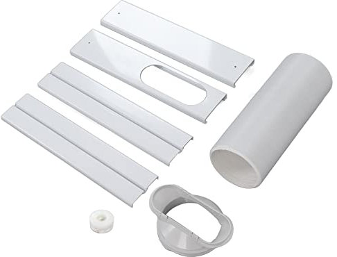 Qukaim PortableAC - Kit de ventilación de ventana de aire acondicionado, juego de manguera adaptador universal para mangueras de 150 mm y 130 mm, kit de ventana de CA portátil, incluye placa