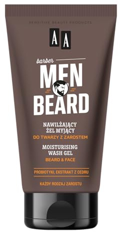 AA Men Beard feuchtigkeitsspendendes Gesichtsreinigungsgel mit Barton 150ml