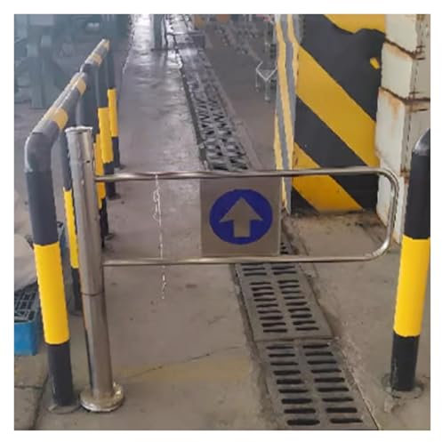 Porta di accesso meccanica unidirezionale, chiusura automatica a battente per ristoranti e ospedali, senza rientro barricata sinistra/destra, argento, larghezza 65 cm