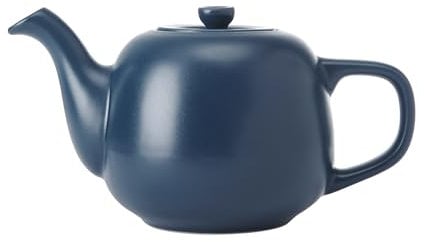 La Cafetière Classic Teapot in Navy, Traditional Tea Pot with Comfortable Handle and No Mess Drip Proof Spout Serves 2 Cups Suitable for Tea Bags, Easy to Clean Dishwasher Safe, 600ml