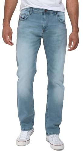 Lorenzo Loren Jeans Herren Hose Regular Fit Denim LL-4017 Blau W40 L36
