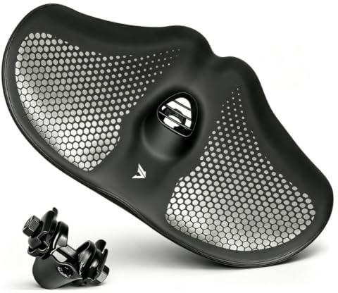 cddcwz Sella bici comoda,Sellino bici morbido uomo che donna,nero | sella universale per mountain bike, city bike, bici elettriche, cyclette, comoda, extra larga, traspirante, ergonomica