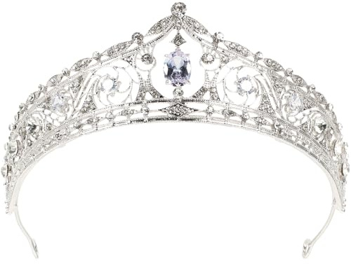 OUNONA Elegante Strass Tiara aus Zinklegierung als Brautkopfschmuck und Geburtstagstiara für Frauen Modisches Haaraccessoire für Party und Fotografie