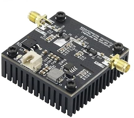 Tosuny Amplificateur de Puissance UHF, Amplificateur à Large Bande RF 0,5-800 MHz avec Gain de 40 DB, Sortie 4 W, pour Radio FM/VHF/UHF, CATV, Systèmes de Communication