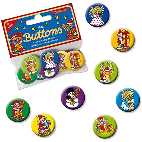 Lutz Mauder Lutz mauder67240 Weihnachten Mini-Button Sets (8-teilig)