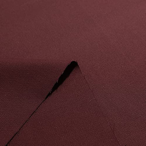 TOLKO 50cm Canvas Stoff Meterware | Polsterstoff Bezugsstoff | 1,5mm dick robust reißfest | Baumwoll-Segeltuch zum Polstern Beziehen | Baumwoll-Stoffe zum Nähen für Hose Jacke (Bordeaux)