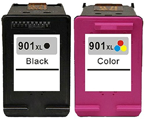 XL Druckerpatronen-Set kompatibel mit HP 901 schwarz XL und HP 901 Color XL, für OfficeJet 4500, J4524, J4535, J4540, J4545, J4550, J4580, J4585, J4600, J4624, J4660, J4680
