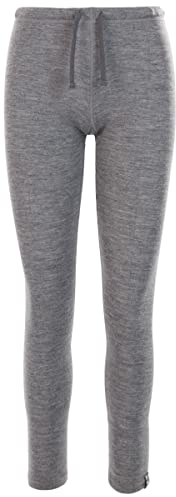DLX Damen CHARA Antibakterielle Baselayer Hose, Dark Grey Marl, XL