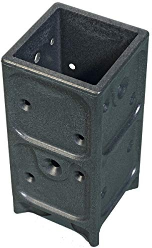Aufschraubhülse Pfostenträger Zaun Pfostenanker für Holzpfosten 7x7cm 50 Stk.