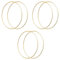 HOHIYA 6pc 30cm 12 Inch Metal Hoop Craft Floral Wreath Macrame Rings Gold for Making Wedding Wreath Decor Dream Catcher and DIY Wall Hanging 4mm Wire