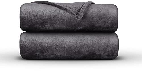Bestlivings Kuscheldecke Mirabella - hochwertige Flauschige Decke, Cashmere Touch, 150 x 200 cm - Anthrazit