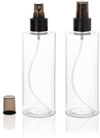 Yebeauty Empty Spray Bottles for Essential Oils, 8oz Refillable Clear Plastic Misting Spray Bottles Atomizer Fine Mister Spray Bottle for Beauty Products, Cleaning, Pack of 2