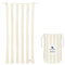 Dock & Bay Strandhandtuch - Schnell trocknende Mikrofaser, ohne Sand - Kompakt, Leicht - 100% recycelt - Inklusive Beutel - Cabana Light - Bora Bora Beige, Extra Large (200x90cm, 78x35)