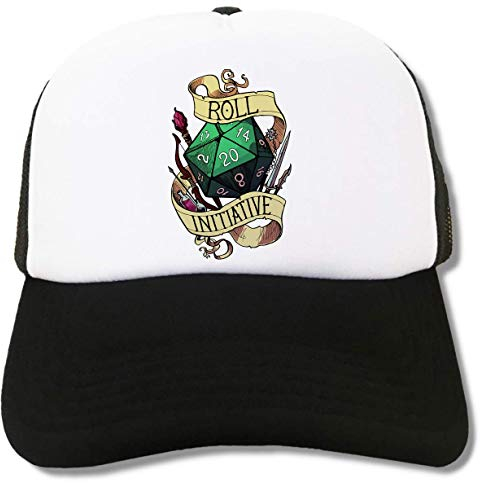 Roll The Initiative D20 Dungeons and Dragons Trucker Cap Baseball Hat