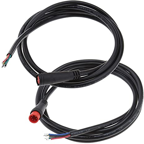YINETTECH Verlängerungskabel Elektrofahrräder E-Bike Verbindung Adapter, 5-poliges 24 AWG Verlängerungskabel, weiblich und männlich, Wasserdicht