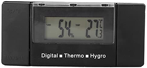 Hztyyier Mini-Hygrometer-Thermometer für Zigarren-Humidor, Elektronisches Digitales Thermometer für Den Innenbereich des Innenministeriums Zur Messung der Temperatur Humidor-Zubehör