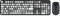 Elbe PTR-105 Pack Teclado Y RATÓN INALÁMBRICOS Vintage Tono Gris