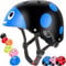 Casque pour Enfants Casque Confortable réglable de sécurité pour garçons et Filles pour Rouleau, Scooter, Planche à roulettes, vélo (3-8 Ans) (Black Ladybug, M(8-13years Old))