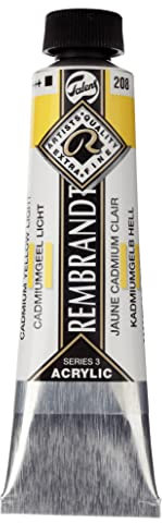 Rembrandt Tube de couleur acrylique jaune cadmium clair 40ml 208