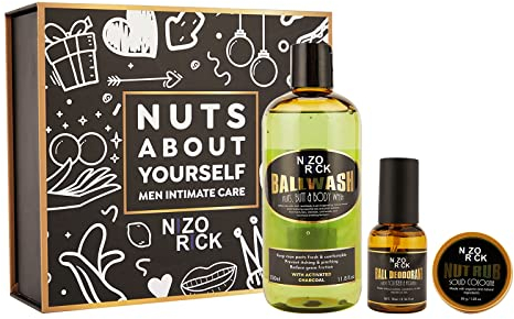 Ball Deodorant Men Intimate Body Wash, Male Care Deodorant für Bälle, inklusive Ball Wash, Ball Deodorant, Nut Rub Cream, Maintain All Day Freshness.