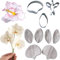 Yordanka 9 set di stampi per pasta di zucchero e fiori di Phalaenopsis e petali di vena in silicone stampo per fondente stampo per decorare torte in acciaio inossidabile taglierina per fiori in pasta