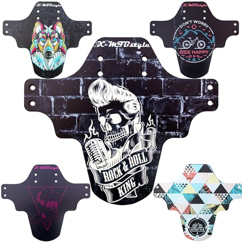 XMTBSTYLE – Mountainbike-Zubehör – MTB-Schutzblech 29 27,5 26 20 Zoll – Mountainbike-Schutzblech 29 – Elektrofahrrad – Rennrad – Universal – Vorne (Rock)