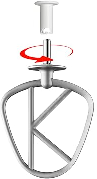 GZ Design pcs. Holder storage for Kenwood Cooking Chef XL accessory stirring elements such as flat beater, whisk, dough hook (gray)