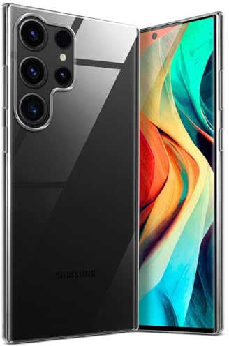 moex für Samsung Galaxy S23 Ultra Hülle Durchsichtig, Silikon Handyhülle Transparent, Clear Case Ultra Slim, Backcover Schutzhülle Dünn, Silikonhülle Minimalistisch, Aero Case, Klar