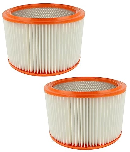 vhbw 2x Lamellenfilter kompatibel mit Nilfisk 50-2M XC, 50-2M PC, 50-2H XC, 50-2H PC, 550-21, 550-11, 550-0H, 550-01 Handstaubsauger