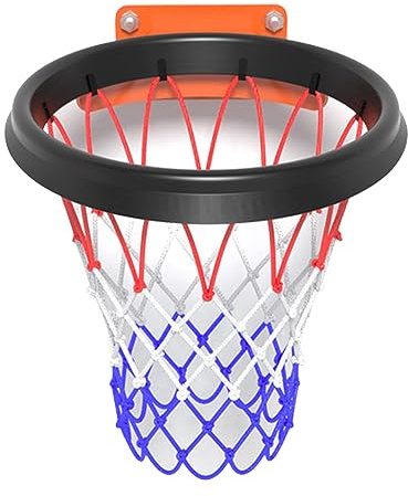 Basketballnetz | Ersatznetz Basketballnetz | Standard Basketballkorb Netz Für Outdoor Sports Training | Universelles Basketballnetz | Tragbares Allwetter-Basketballnetz, Allwetter-Antipeitsche