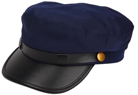 NAUZE Blauer Chauffeur-Hut, Limo-Fahrerhut, Taxifahrer-Motiv, Hut für Chauffeur, Kostüm, Zubehör (blau)