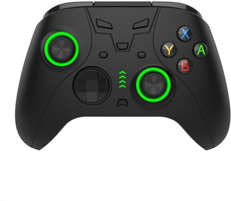 EfficVerwal Nintendo Switch Controller, Wireless NS Pro Controller for Switch/Switch Lite/Switch OLED/PC, Dual Vibration, Six-axis Gyroscope, Programmable, with APP (Black)