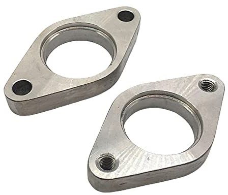 MYOBU Flanschdichtung für Ablaufschlauch, Edelstahl, 2 Stück, 35/38 mm, Turbolader, Keile