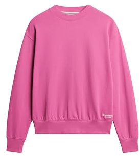 Superdry Sweat-shirt Essential pour femme avec logo, Rose vif, 38